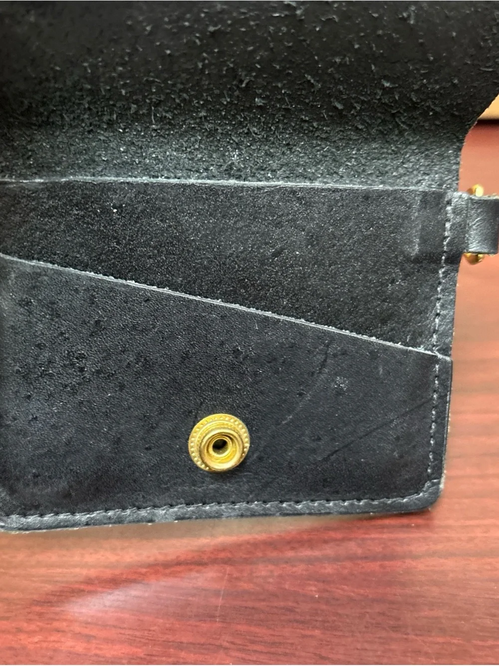 Howl + Hide Leather Keychain Wallet Made USA With Hook & Snap Button Closure